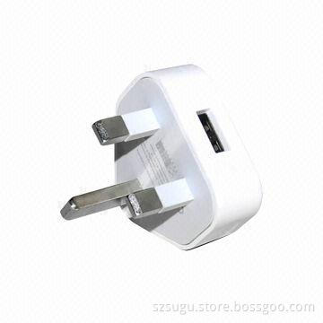 UK 2014 Newest 5V 1A USB home charger for iPhone, iPad, mobile phone and other electronic devices